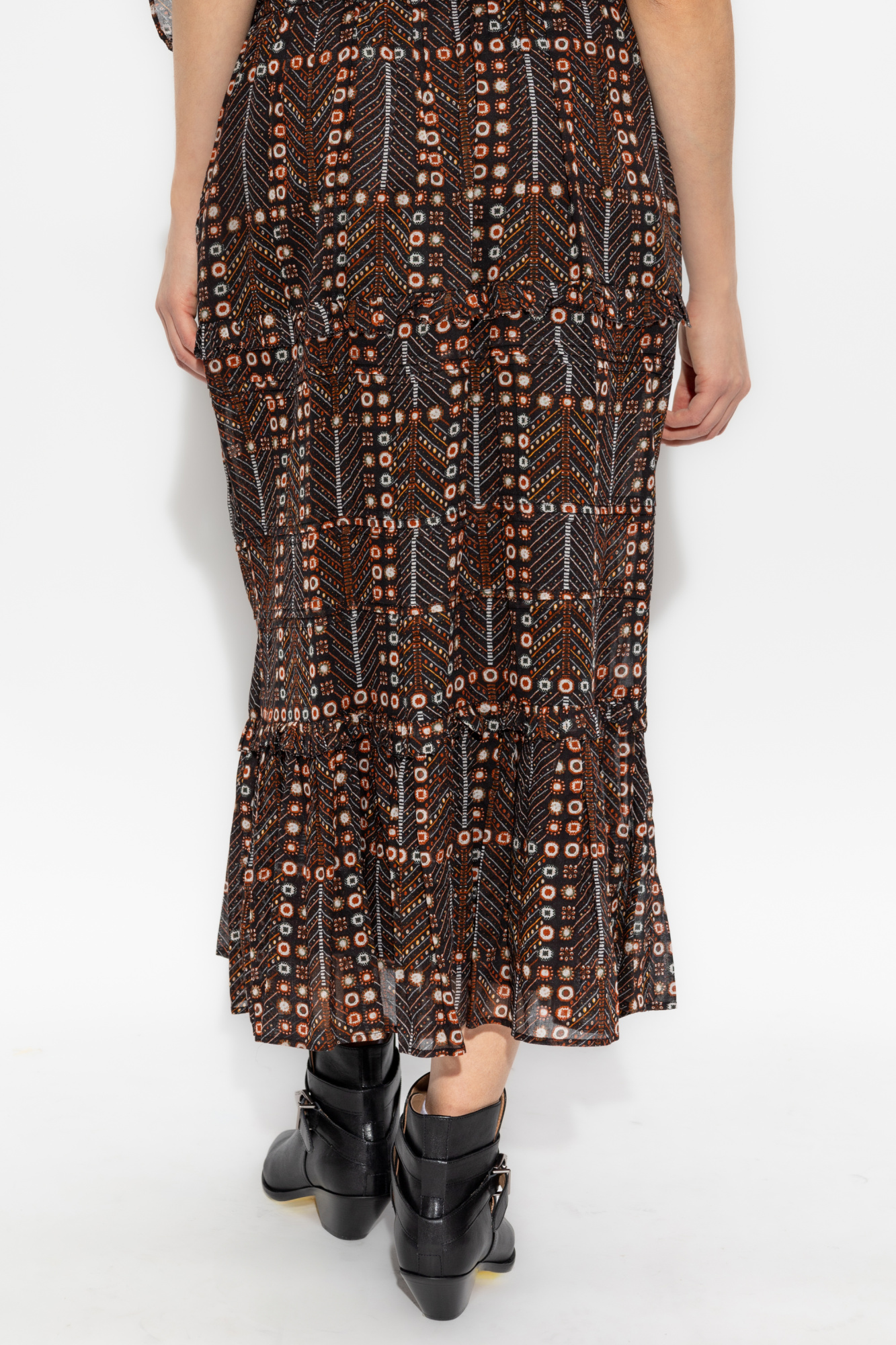 スカート MARANT ETOILE 'Diya' skirt MARANT ÉTOILE Diya tiered printed cotton-voile midi skirt